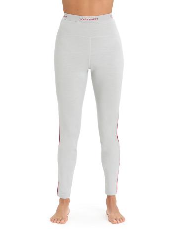 Women's Icebreaker Merino 200 Sonebula Thermal Leggings One Piece & Sets Ether / Cherry | CA 1166ZUTG